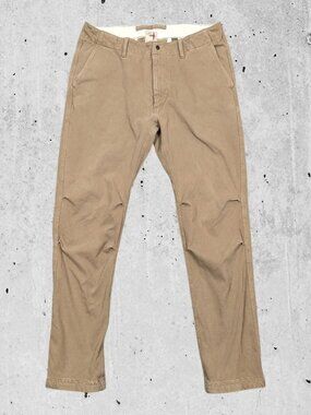 Relwen Flex Chino Pants Mens Size 36 Stretch Tan Khaki